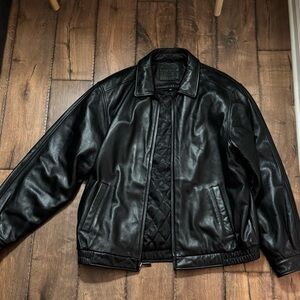 Crate and Barrow 90’s Leather Bomber Jacket